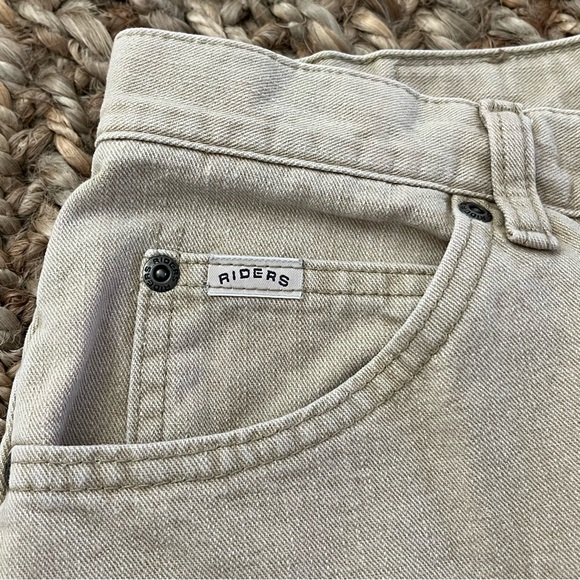 Vintage Riders Baggy Mom Jeans Tan 12P 30x28 - Picture 6 of 11